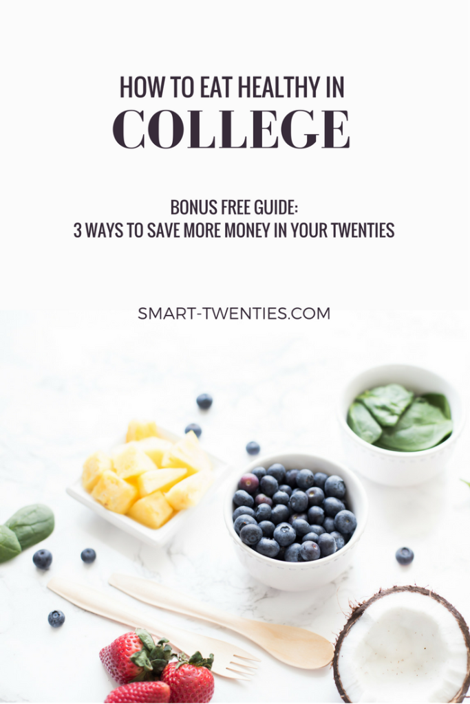 Want to eat healthy in college? Need tips and advice on how to save money in your twenties? This is a must-read blog post with advice for all twenty-something students on how to create an inexpensive healthy daily habit!