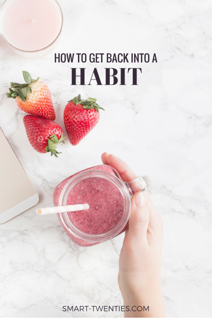 Read how to get back into a habit and how to stop feeling guilty that it didn't work out on your first (or twentieth) attempt.