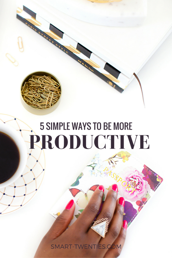 Here are 5 simple ways to set yourself up for a productive day so you can achieve your goals and live your dreams.