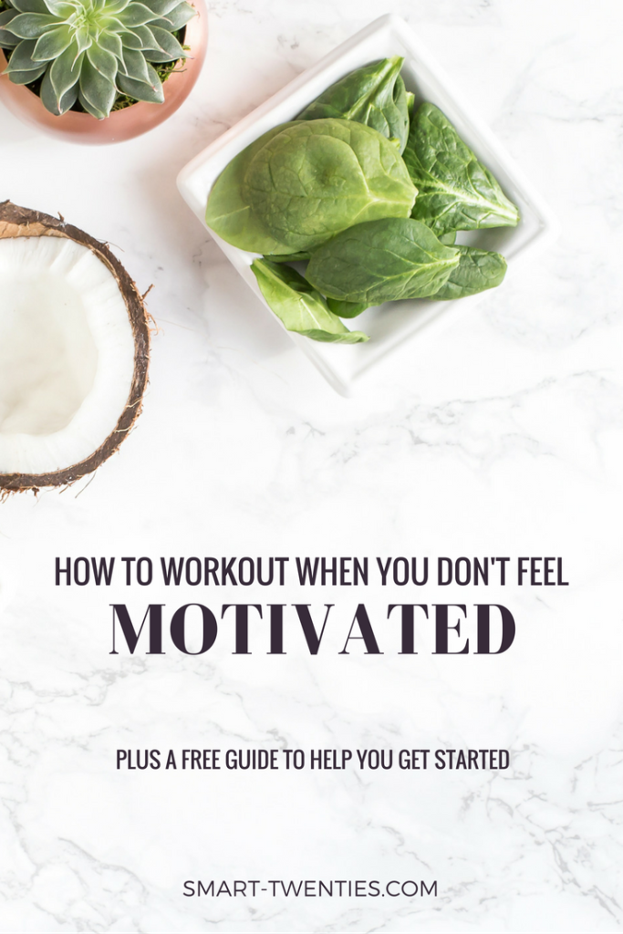 Can't stay motivated to workout or exercise? Find out how to stick to a daily habit like exercise or healthy eating without motivation. Must-read life advice for twenty-somethings and millennials! 