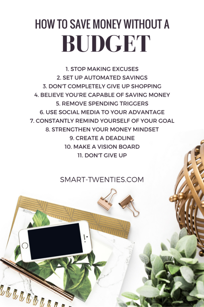 Tips to save money without using a budget! Practical life advice for twenty-somethings who want to travel the world and stop stressing about money.