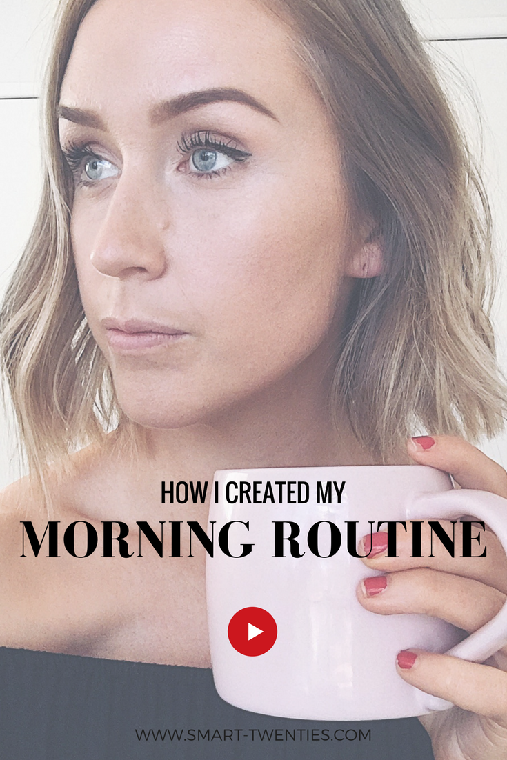 Advice to help you create a morning routine to get you feeling productive, motivated and organised and a free printable ultimate morning routine guide to help you do it. A must-watch for anyone women in her twenties.