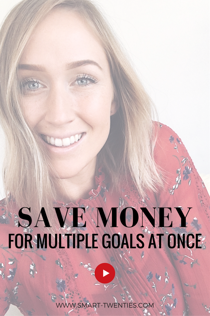 Tips and advice to save money to achieve multiple saving goals at the same time. Must-read advice for millennial women in their twenties 