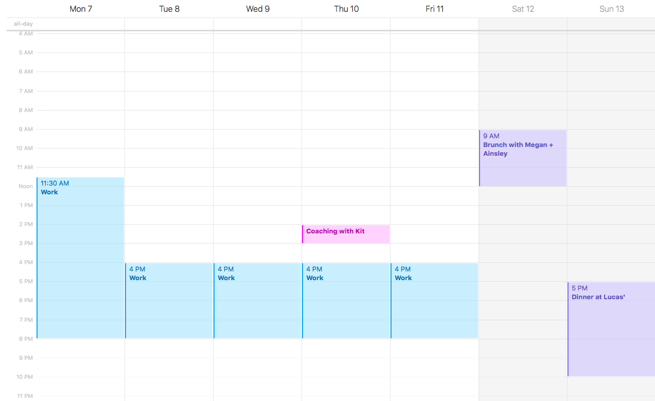 Calendar - Step 1