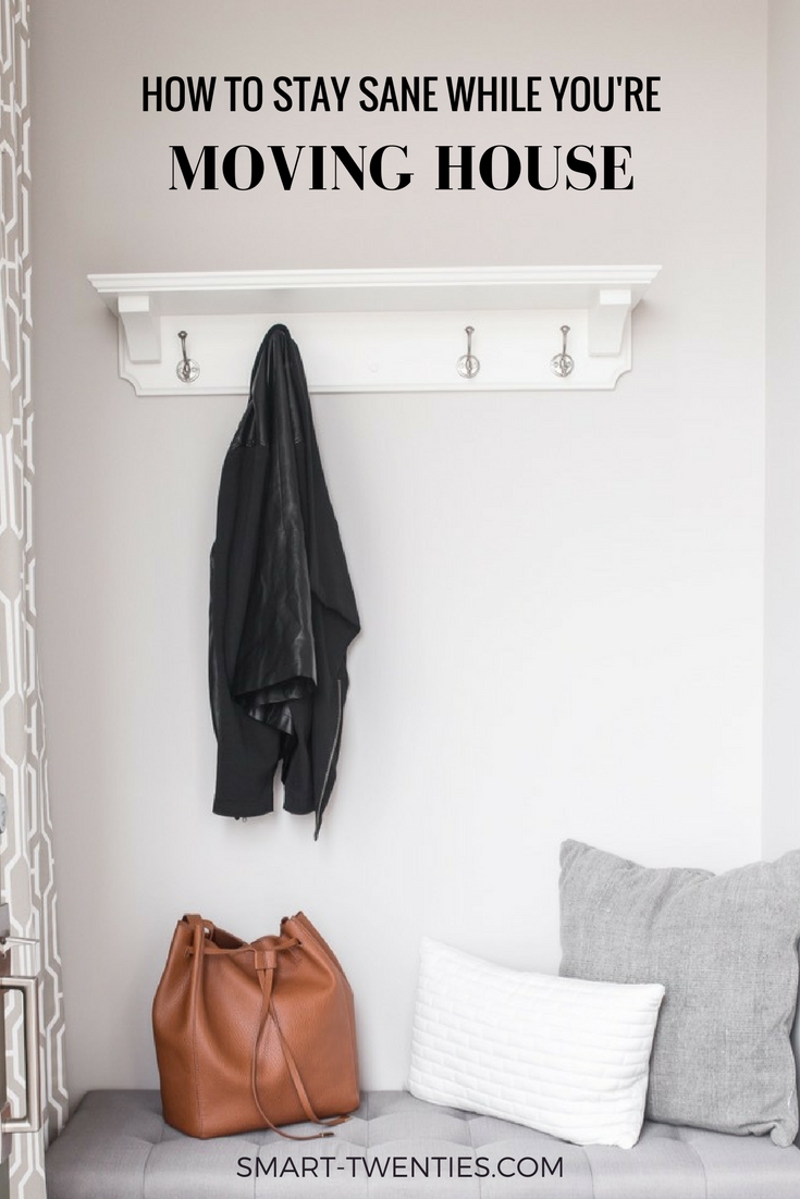 Tips to help you stay sane while moving house. A must-read for millennials and women in their twenties who are going through a life transition and moving apartment or house.