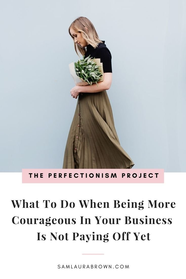 Are you being courageous in your business but you don’t seem to be getting the results you want? Tune into today’s episode to learn why being more courageous in your business may not yet be paying off and how to change it.