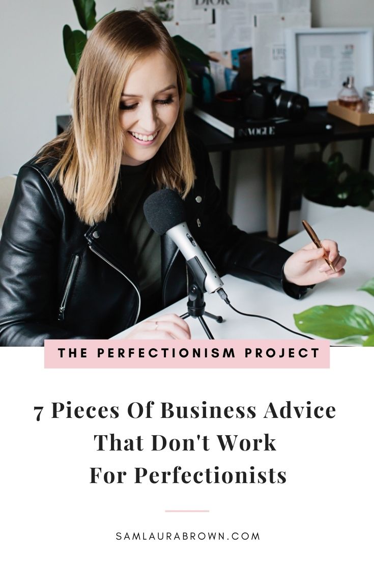 Join me in today’s episode because I’m sharing 7 pieces of business advice that don’t work for perfectionists and sharing advice does work.