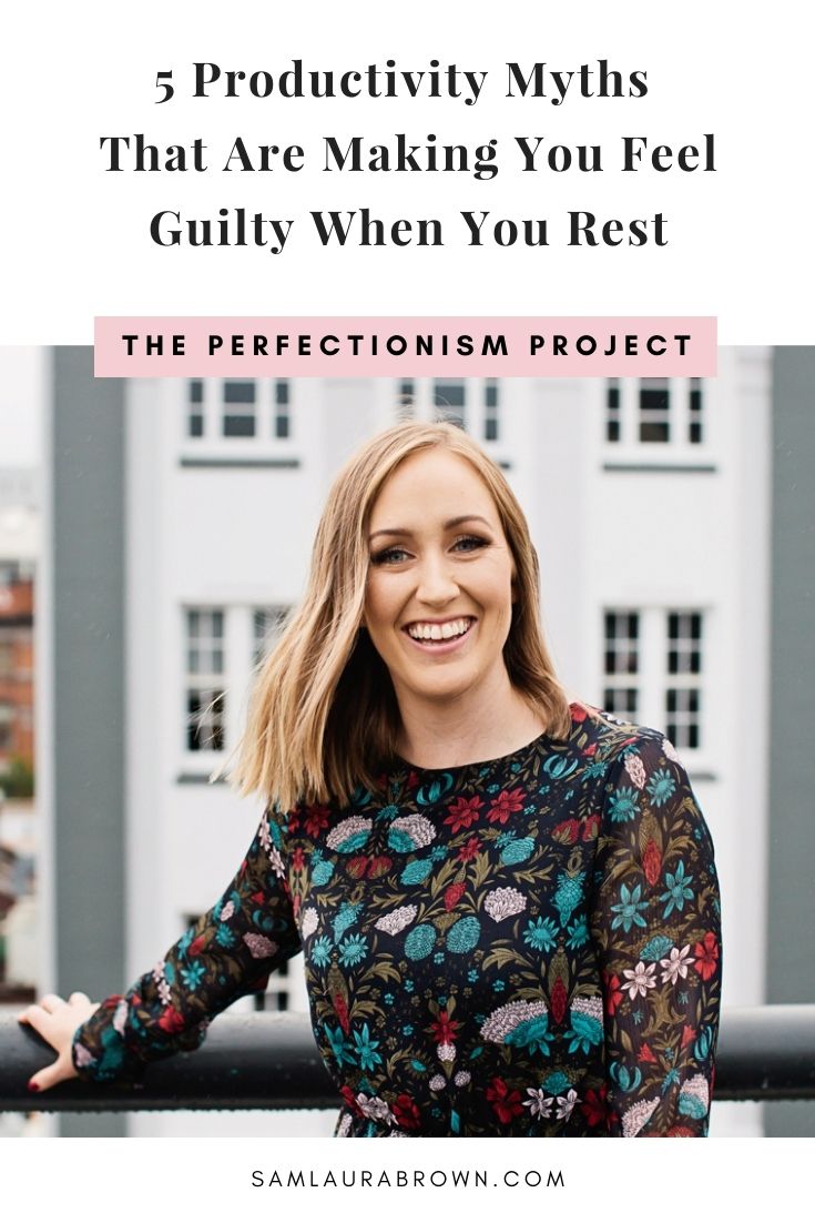 If you feel guilty when you rest because you’re afraid you’re not being productive enough, this episode is for you. Today I’m sharing five productivity myths that are making you feel guilty when you rest and what you can focus on instead.