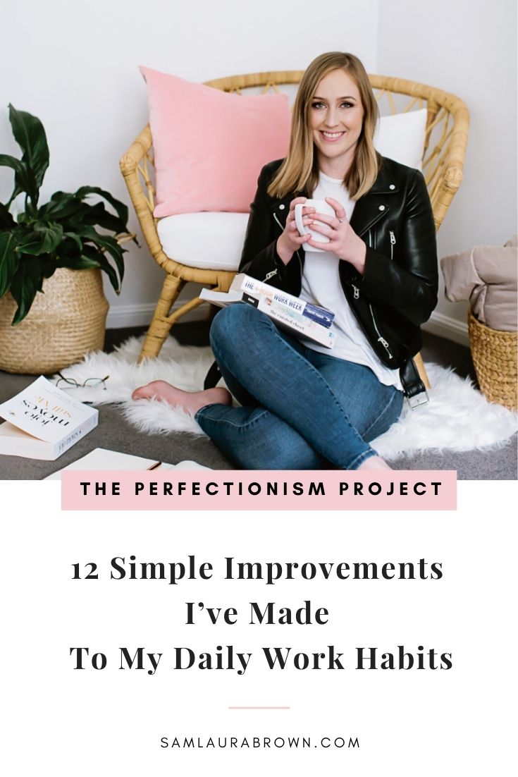 When you listen to this episode I want you to think about your daily work habits. What can you implement from these 12 simple habits that helped me go full-time in my business, grow my team and impact thousands of perfectionists just like you?
